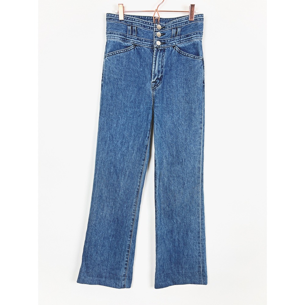 J Brand Sukey High Rise Wide Leg Jean Trousers 25